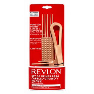 Peines Revlon Rizos Set Anti Frizz Volumen Definici&oacute;n - Ps