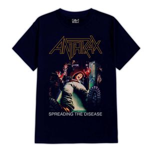 Polera Estampada Anthrax Spreading The Disease