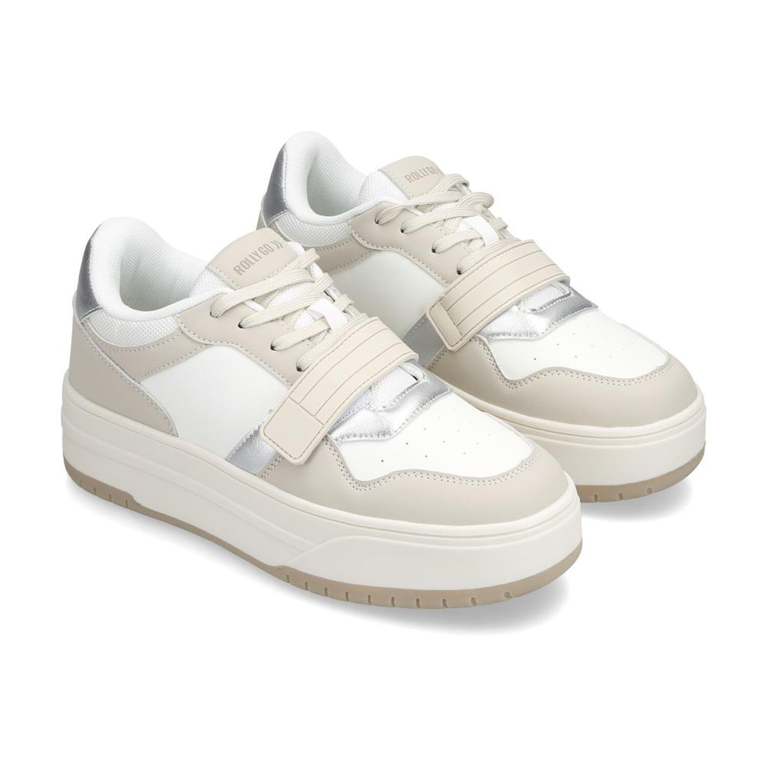 Zapatilla Urbana Mujer Rolly Go Beige image number 1.0