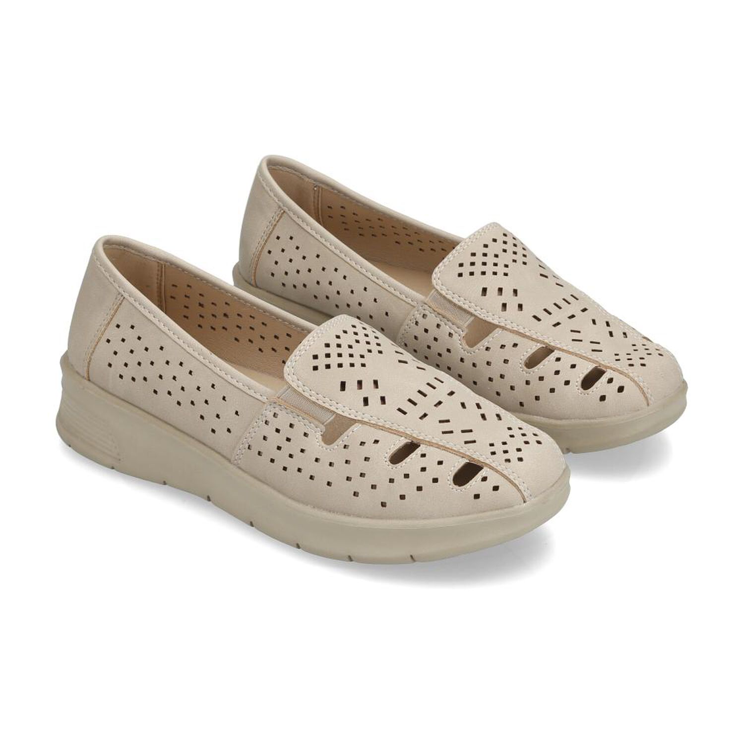Mocas&iacute;n Mujer Lesage Beige image number 1.0