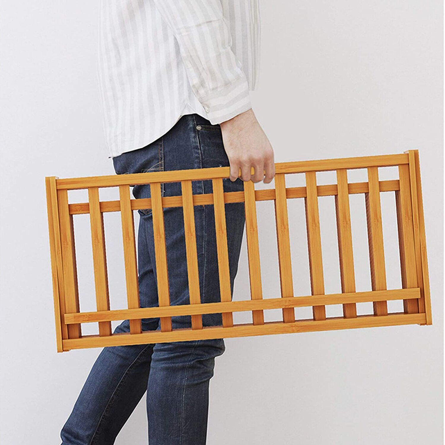 Zapatero Plegable De Madera Con 4 Niveles 70x25x68 Cm image number 3.0