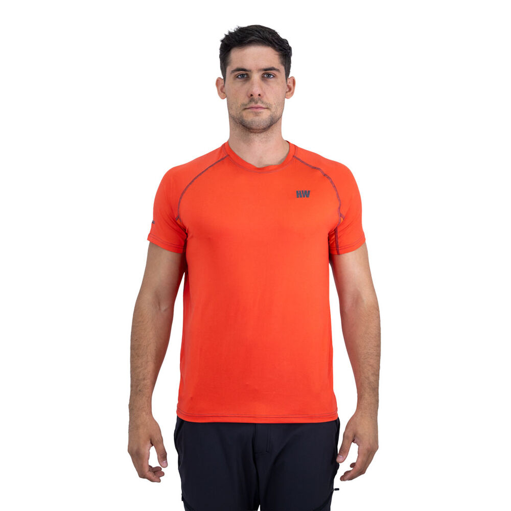 Polera Dry Fit Hw Spx Manga Corta Hombre Orange image number 0.0
