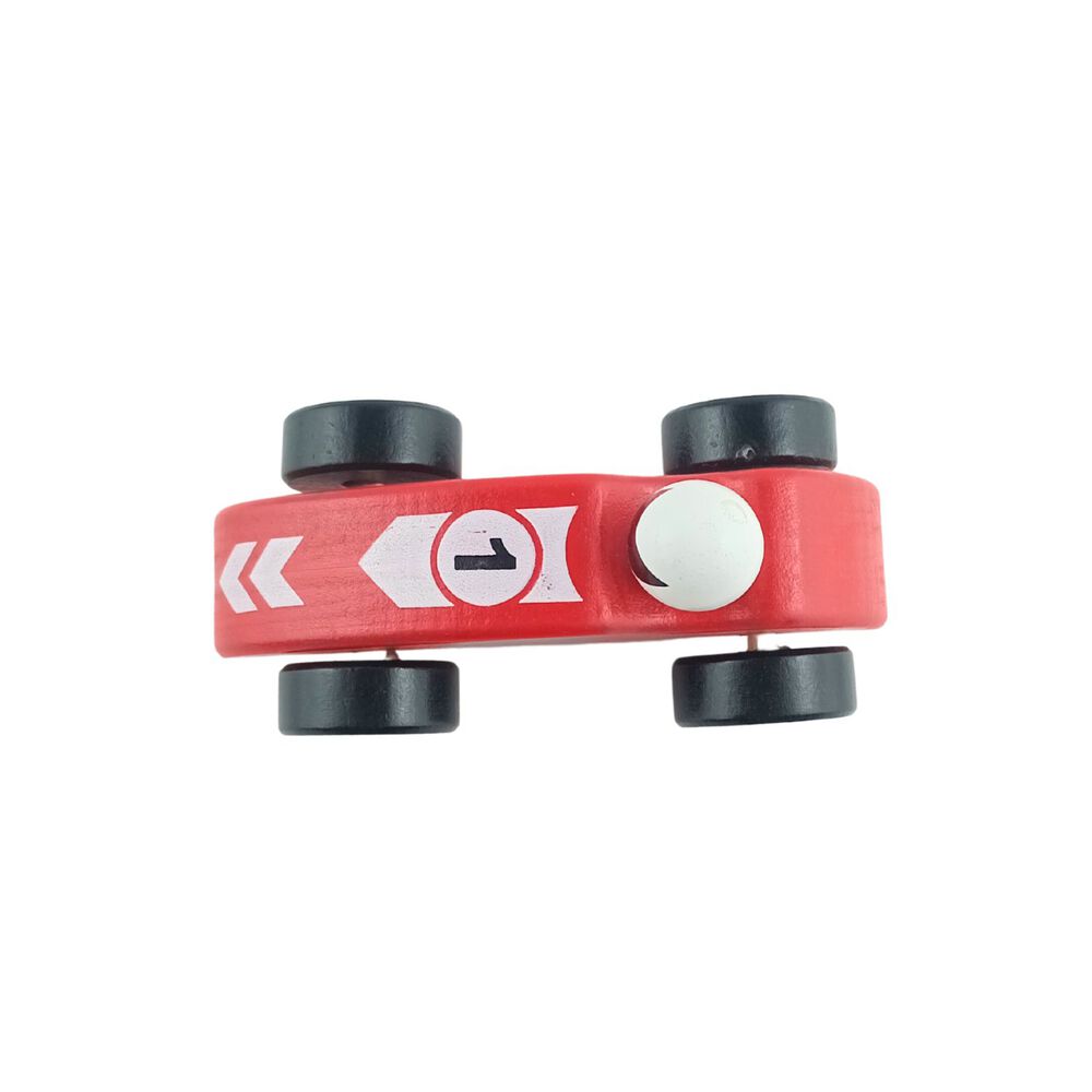 Mini Auto De Carreras De Juguete De Madera De 13x5 Cm image number 2.0