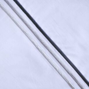 Sabana Bordada 144 Hilos Mashini 1.5 P Line Gris