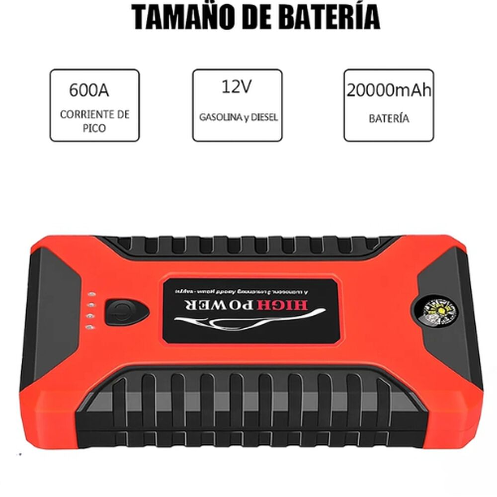 Arrancador Partidor Batería Autos 12v Cargador Usb Telefono image number 3.0