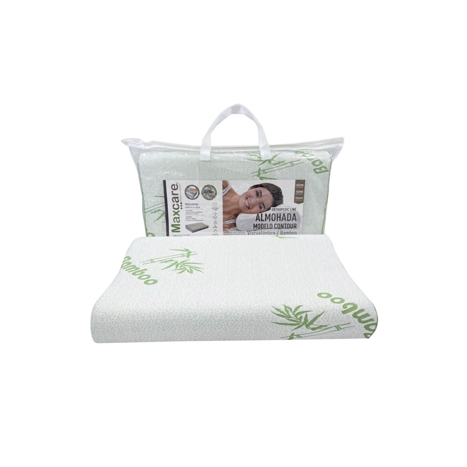 Almohada Viscoelastica Contour Bamboo 60x36x12/8 image number 2.0
