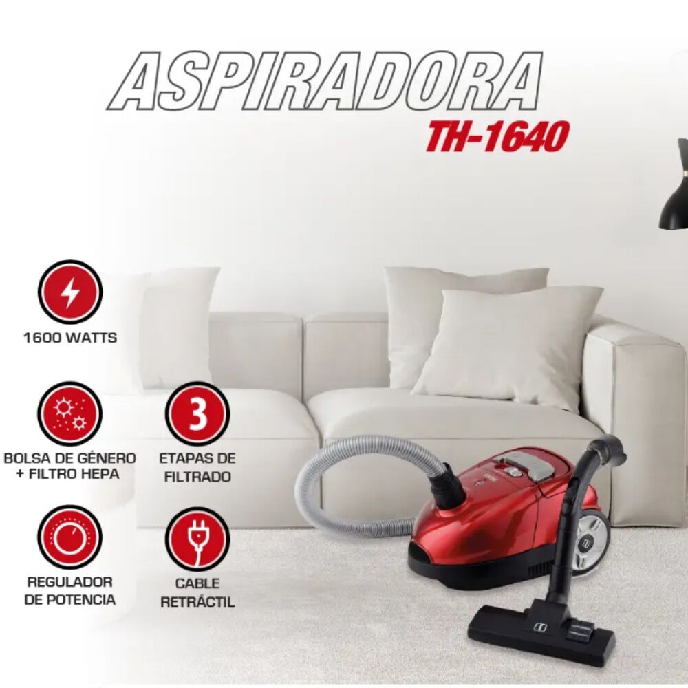 Aspiradora Bolsa Thomas Th-1640 Potente 1600w Arrastre image number 5.0