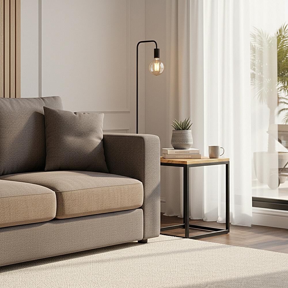 Mesa Lateral Mons Madrid Madera Fierro image number 0.0