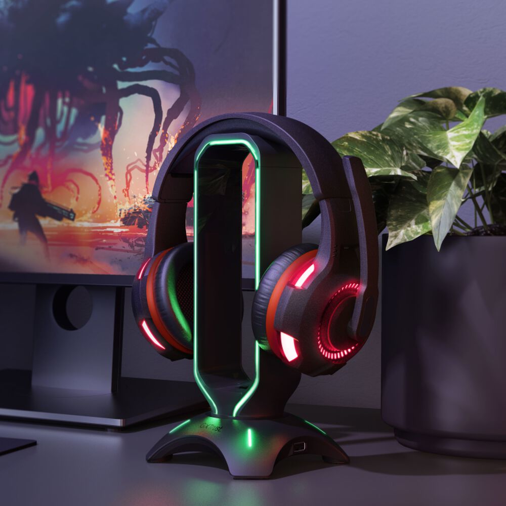 Soporte Stand Gamer Rgb Para Audífonos Trust Gxt 265 + Hub image number 10.0
