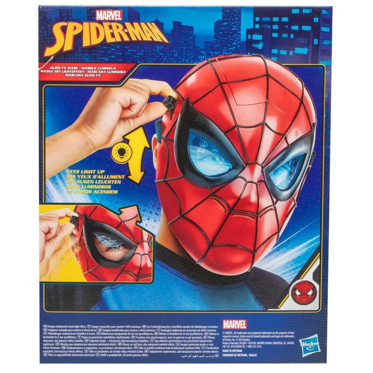 M&aacute;scara Marvel Luminosa Spider-man image number 8.0