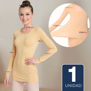 Camiseta De Panty Elástica Transpirable Manga Larga Nylon Segunda Piel