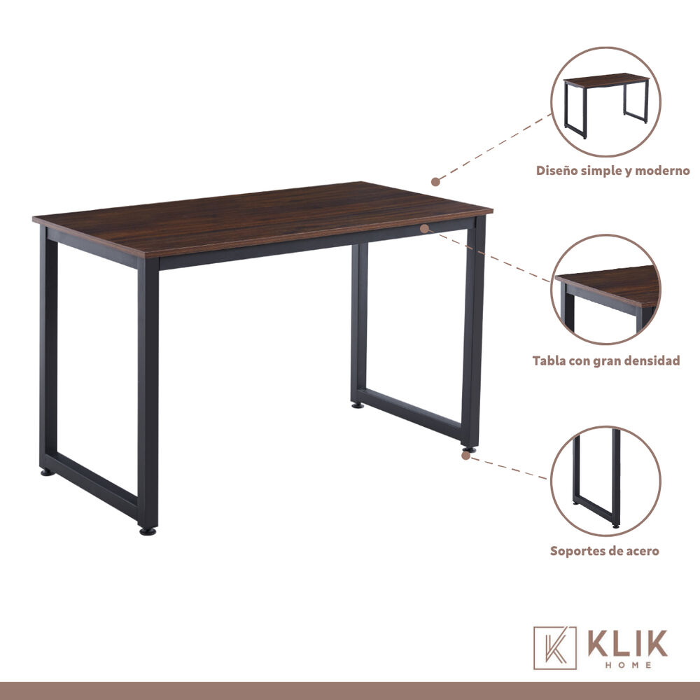 Escritorio Industrial Home Office - Madera Oscura Walnut image number 2.0