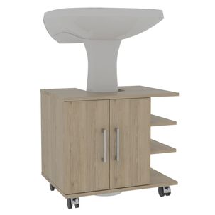 Mueble Baño 2 Puertas Fm-003c Café Claro