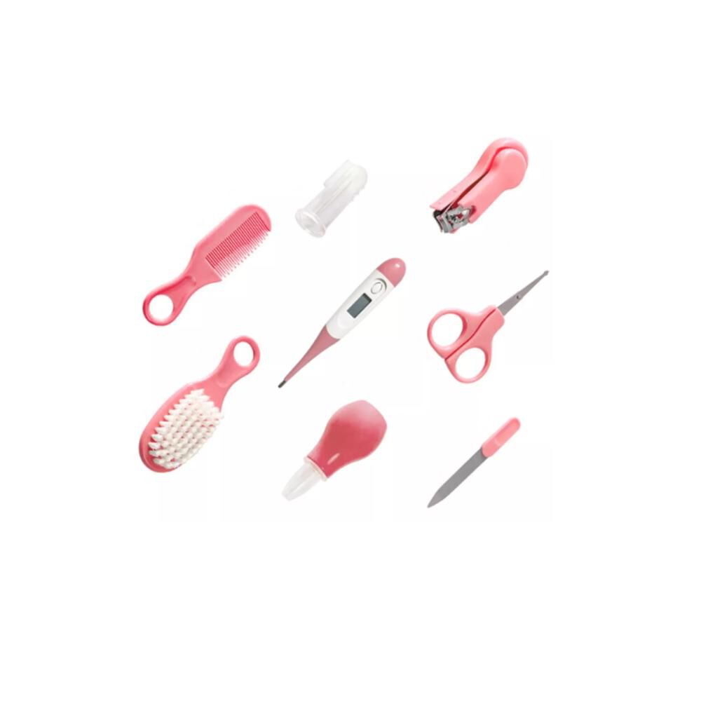 Kit De Cuidado E Higiene Para Bebés Estuche Rosa Y Azul Termómetro Cortaúñas Nariz Limpia image number 6.0