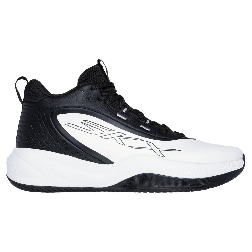Zapatilla Basketball Hombre Skechers Skx League Negro/blanco image number 1.0