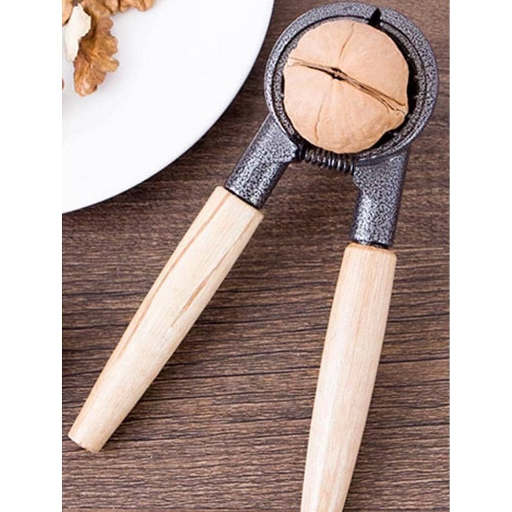 Pelador De Nueces Tipo Alicate Mango Madera Prensador image number 2.0