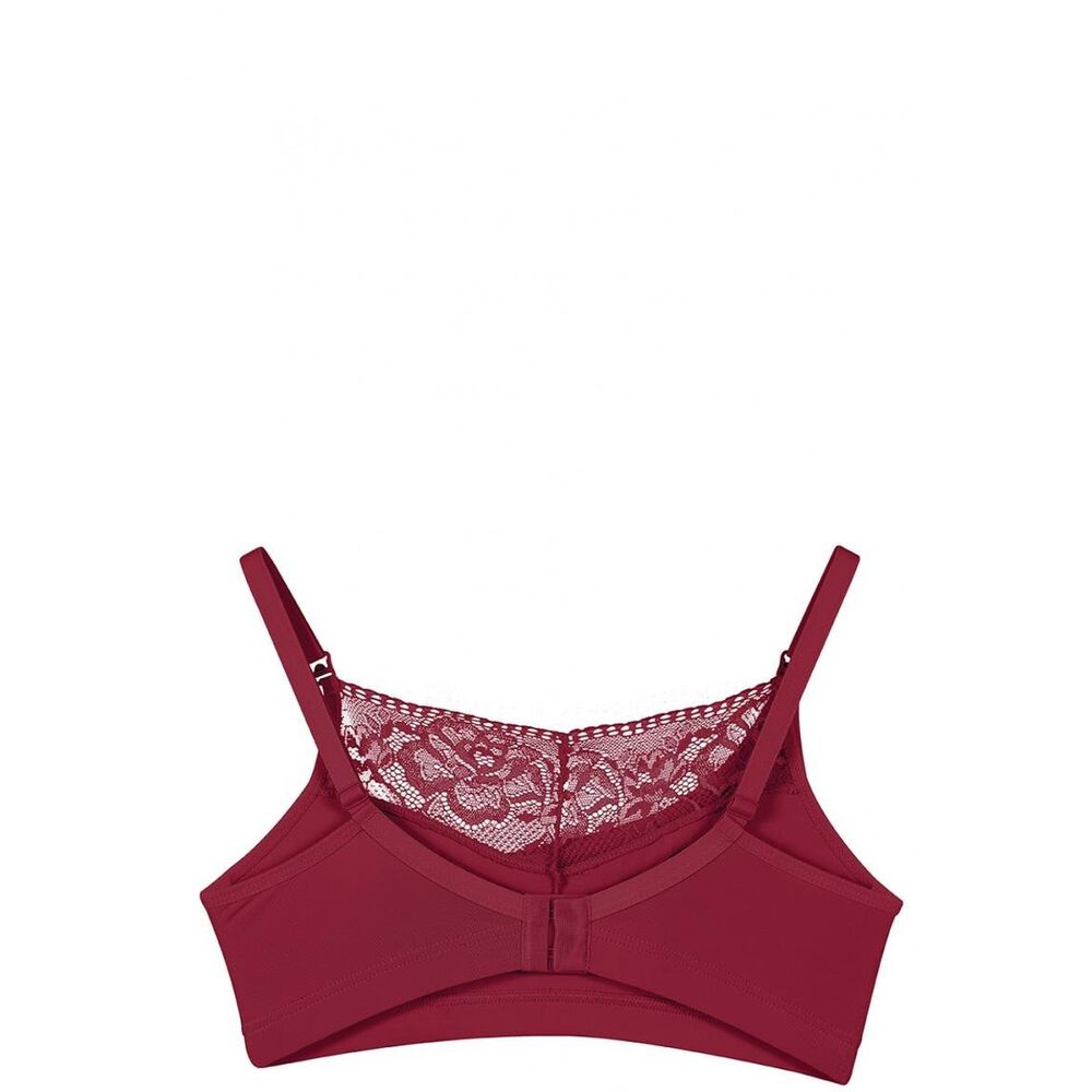 Sosten Lactancia Semi Encaje Rojo 2rios image number 2.0