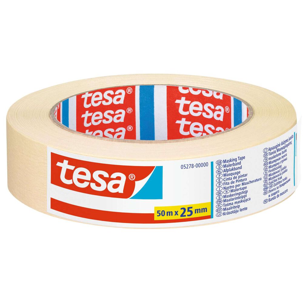 Cinta De Enmascarar Masking 25mm X 50mts (económica) - Tesa image number 0.0