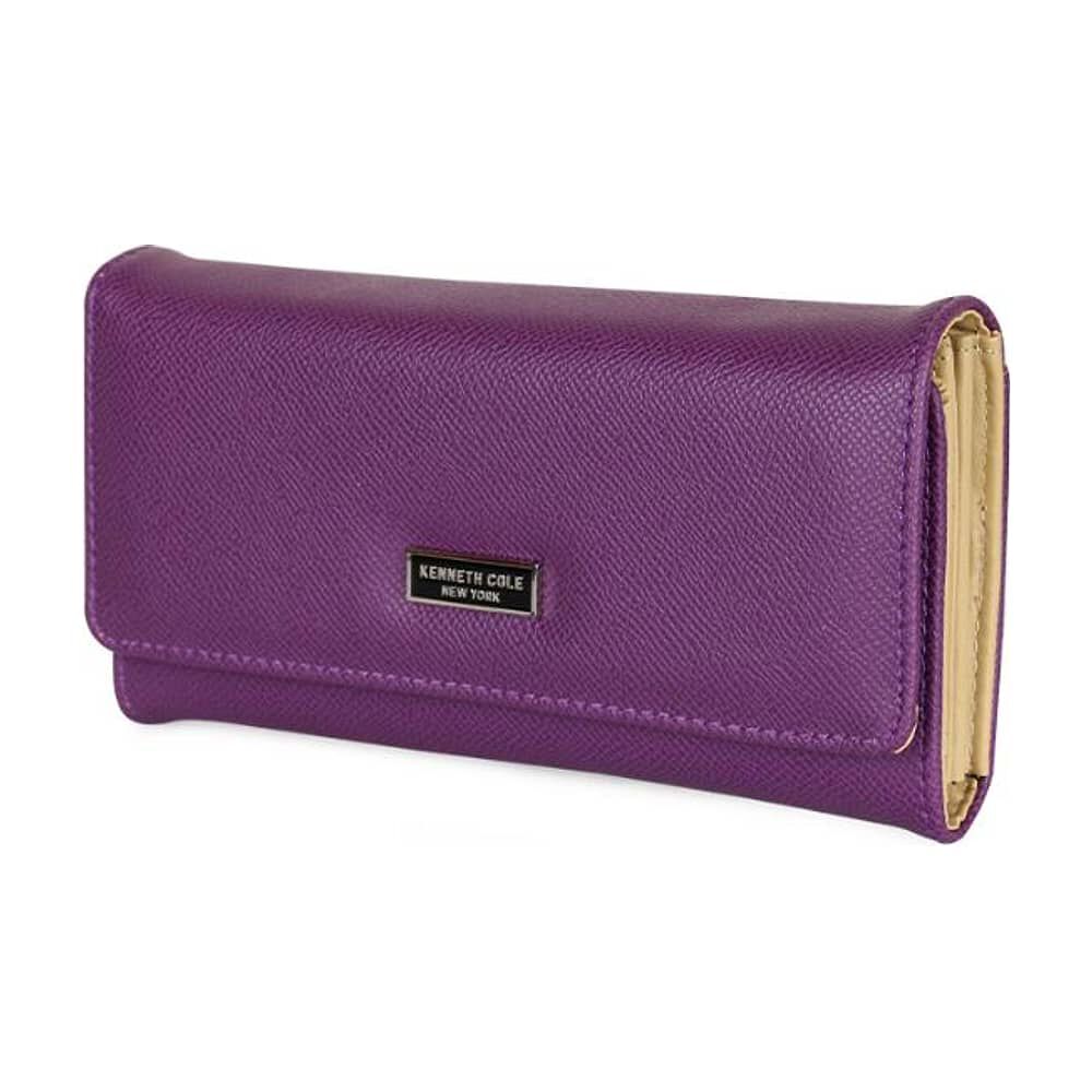 Billetera Mujer Flap-bessie Morada Kenneth Cole image number 2.0