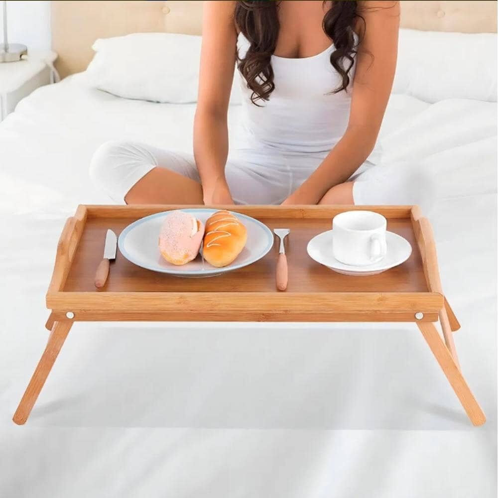 Bandeja Desayuno Cama Plegable Madera Natural Multifuncional image number 3.0