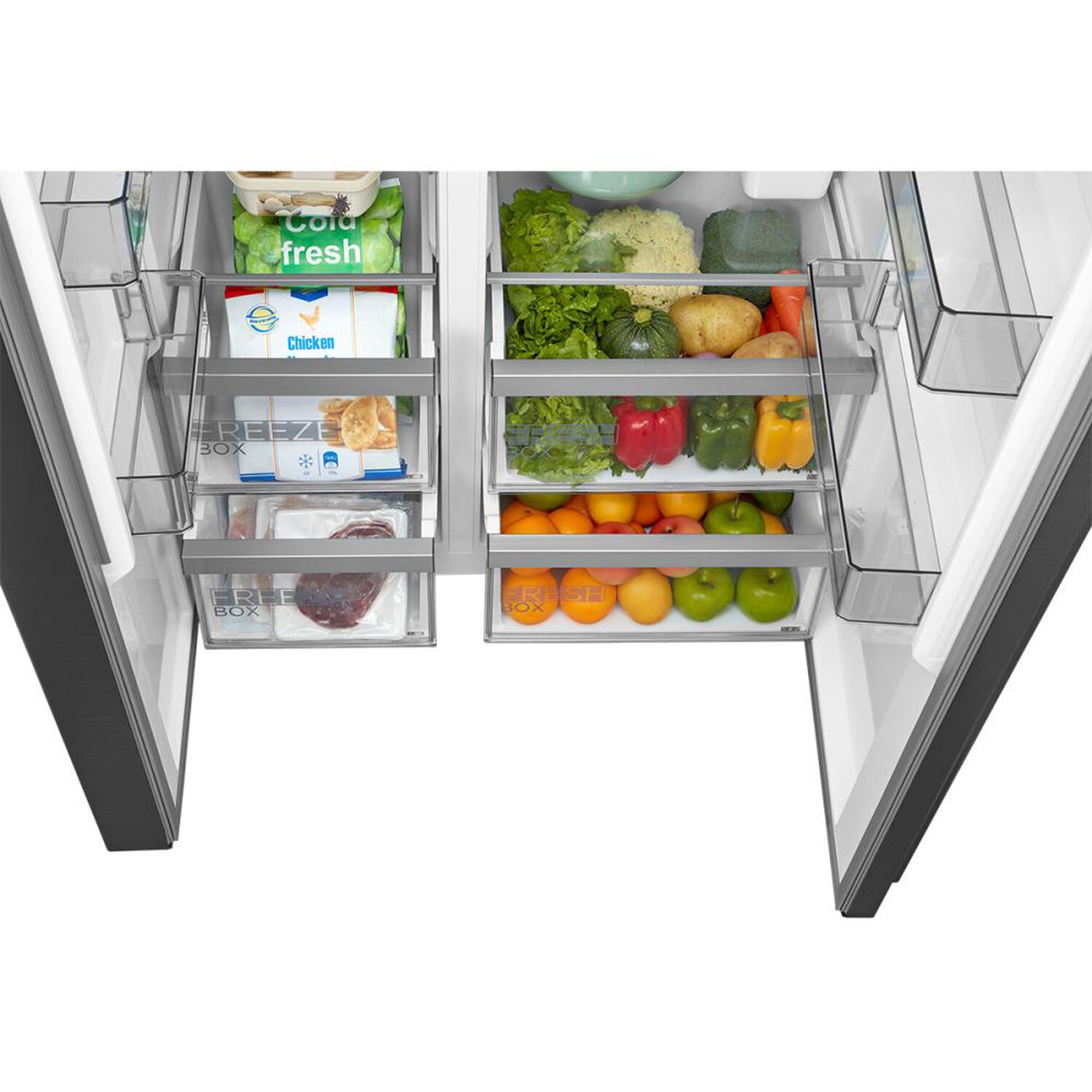 Refrigerador Side By Side Midea MDRS791FGEDX / No Frost / 592L / D image number 9.0