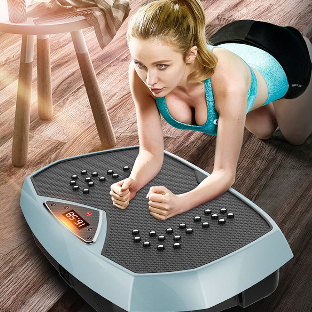 Plataforma Vibratoria Pro Con Pantalla Led Celeste image number 5.0