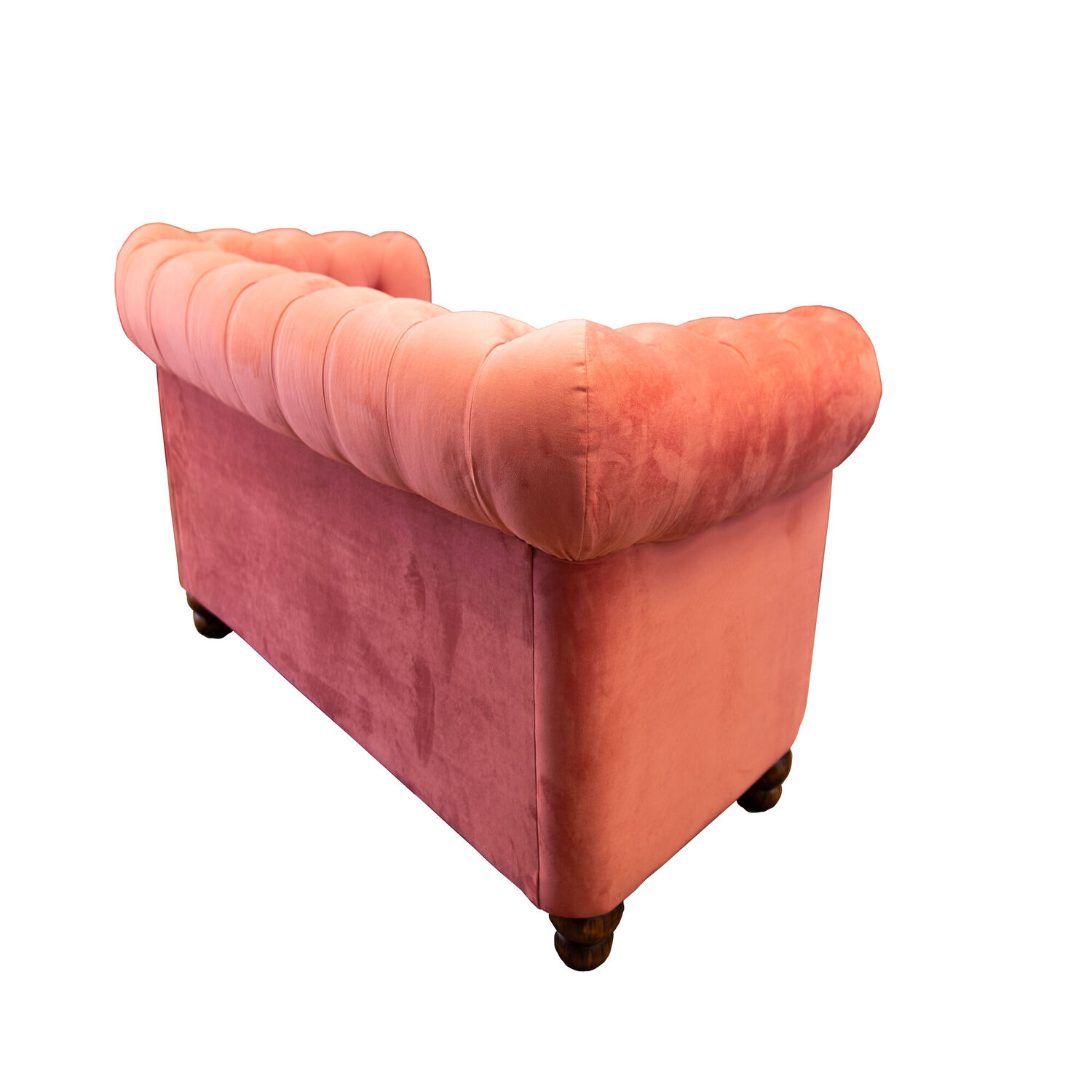 Sofa Florencia 2 Cuerpos Tela Velvet Palo Rosa image number 2.0