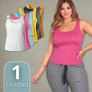 Polera Camiseta Sin Mangas Fibra De Bambú Básica Lisa Elástica Mujer Colores Surtidos Polera Camiseta Sin Mangas Fibra De Bambú Básica Lisa Elástica Mujer Colores Surtidos