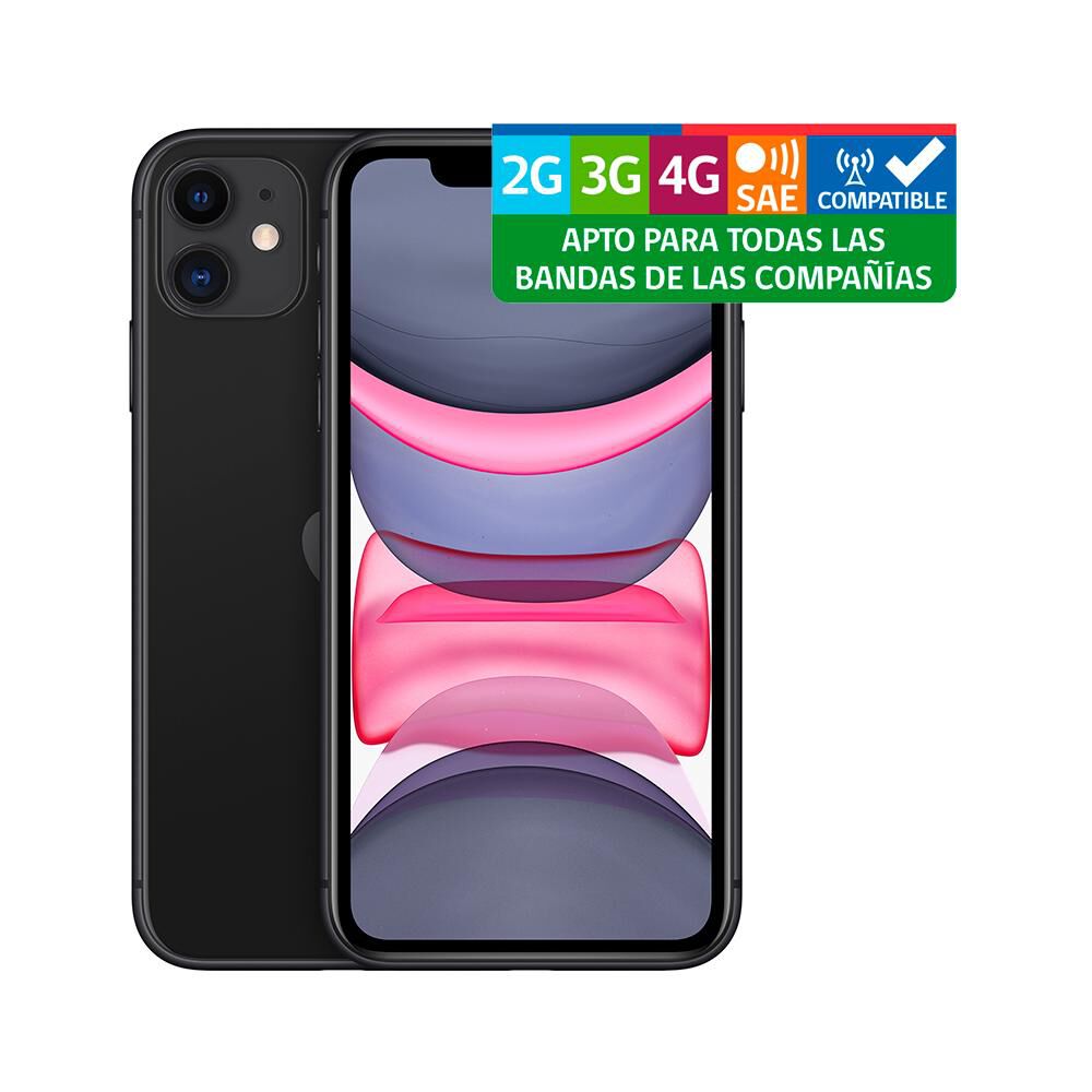 Iphone 11 / 64 GB / Claro / Negro | Hites.com