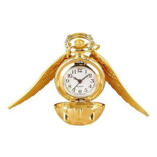 Reloj De Bolsillo Harry Potter Snitch Dorada Golden
