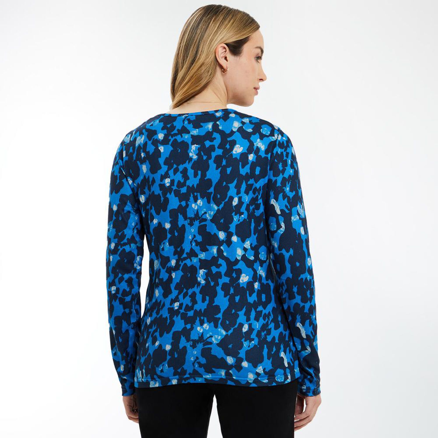 Sweater Camant Estampado Manga Larga Cuello Redondo Mujer Geeps image number 3.0