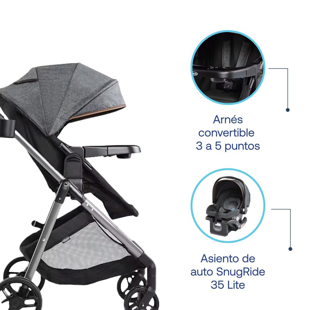 Coche Travel System Modes Trio Hemlock Graco image number 2.0