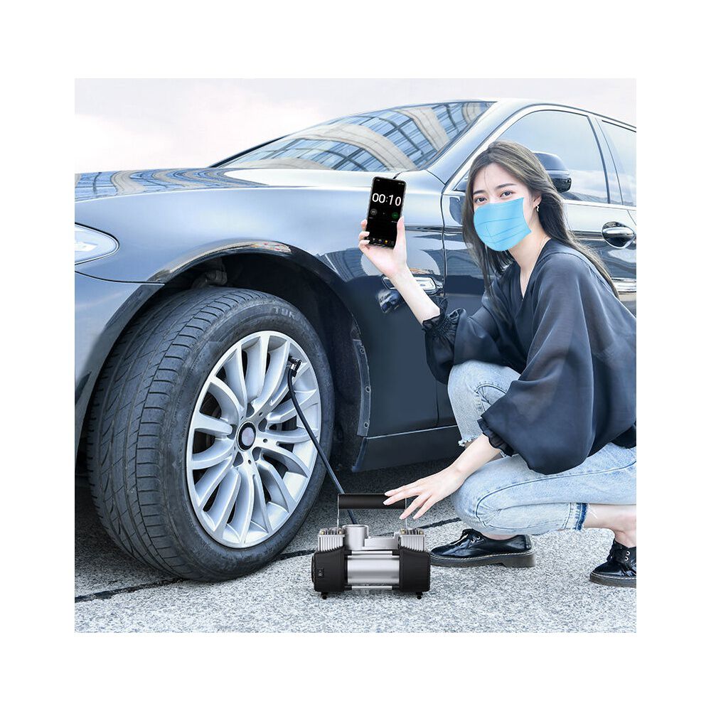 Compresor De Aire Para Autos 12v Doble Cilindro 150 Psi Max image number 6.0