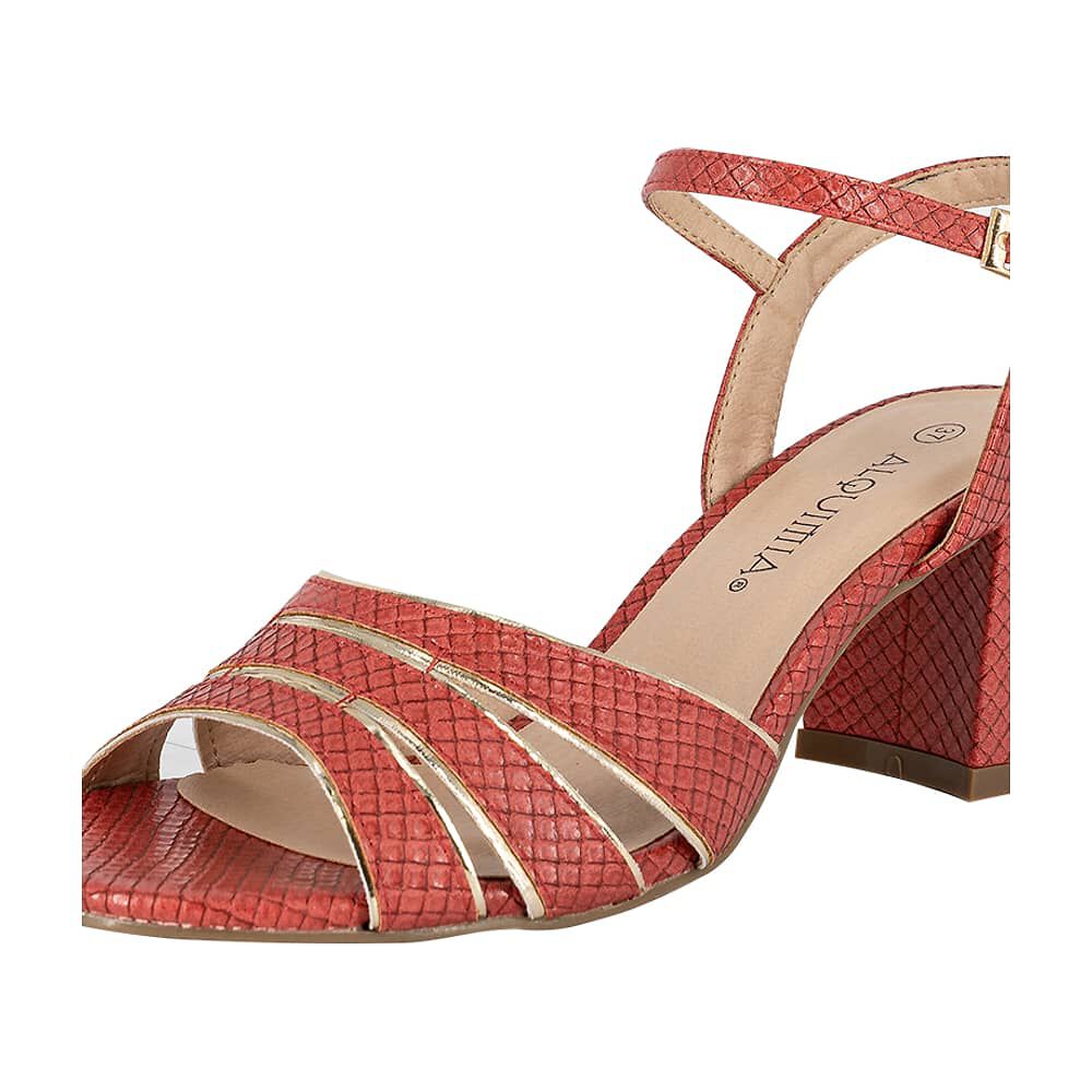 Sandalia De Vestir Irazu Rojo Alquimia image number 3.0