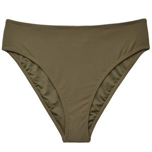 Bikini Calzón Tiro Alto Con Abertura Trasera Color Verde