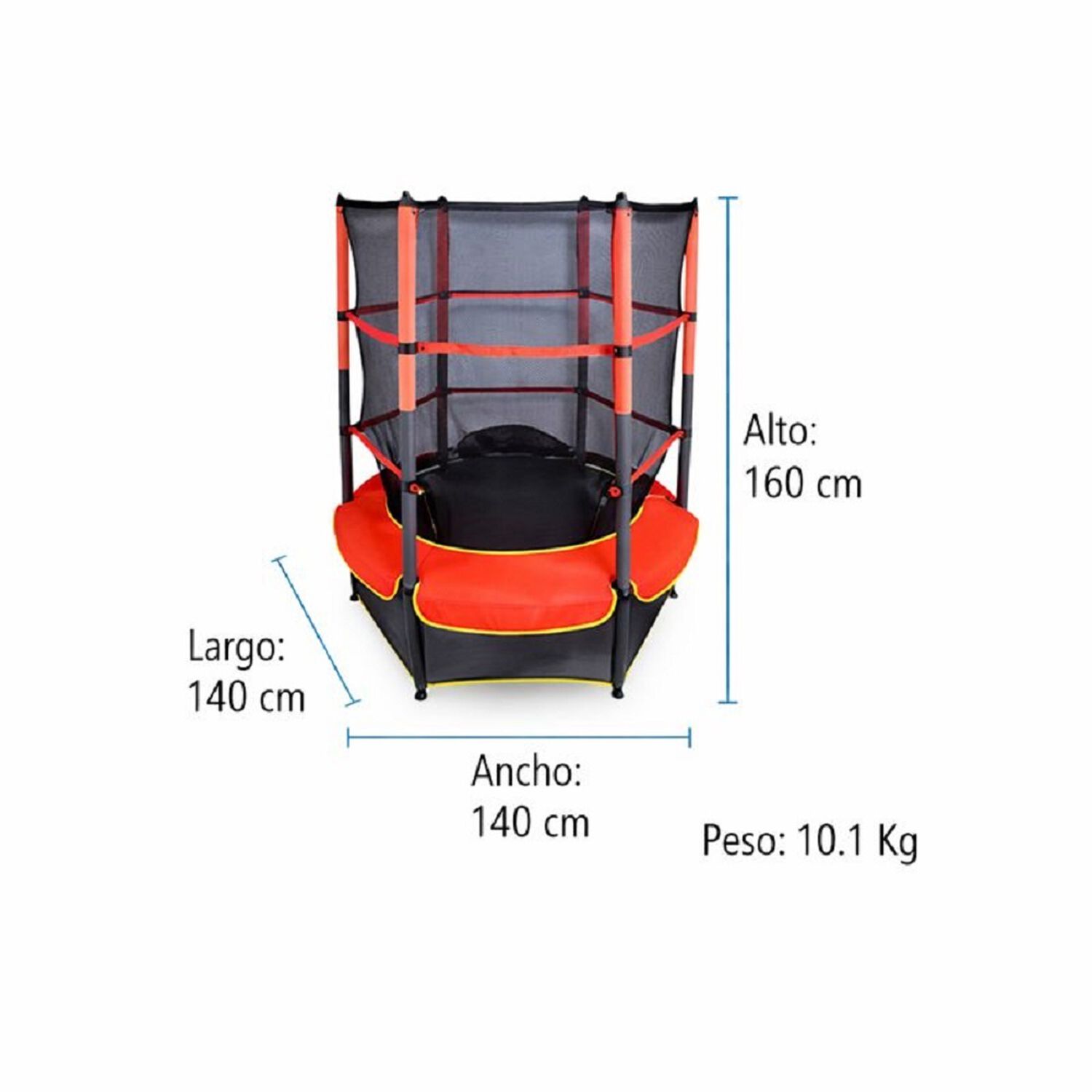 Cama El&aacute;stica Saltarina Trampol&iacute;n Para Ni&ntilde;os 1.4m Con Malla image number 5.0