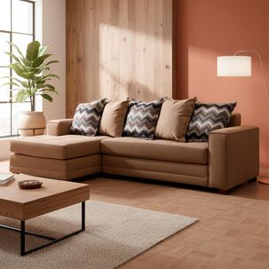 Sofá Seccional Izquierdo Living Factory Milan / 4 Cuerpos