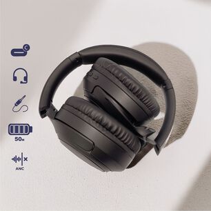 Audifonos Inal&aacute;mbrico Bluetooth Kdk Zen Negro 50hrs