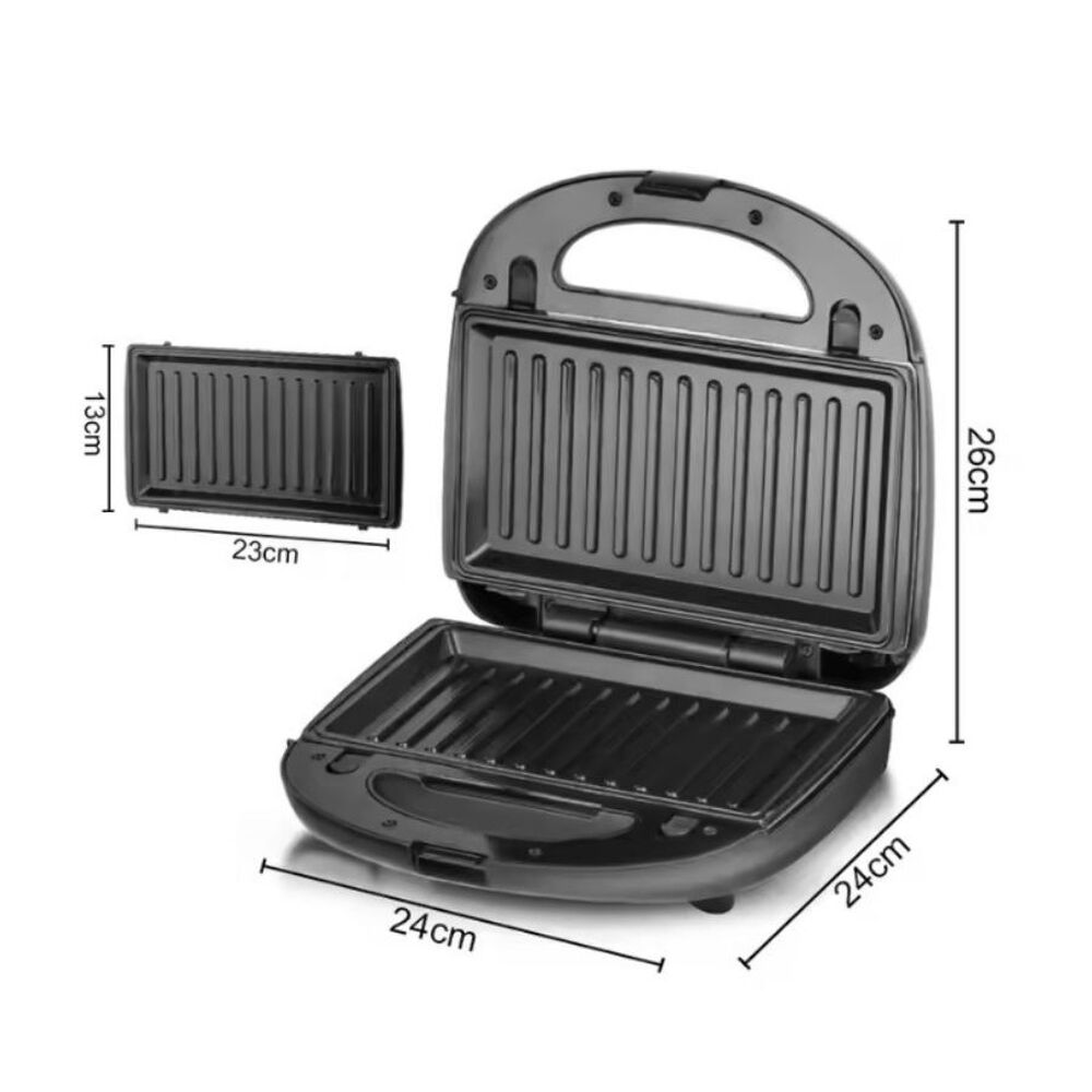 Sandwichera Electrica Tipo Grill Tostador Y Plancha 6 En 1 Raf image number 1.0