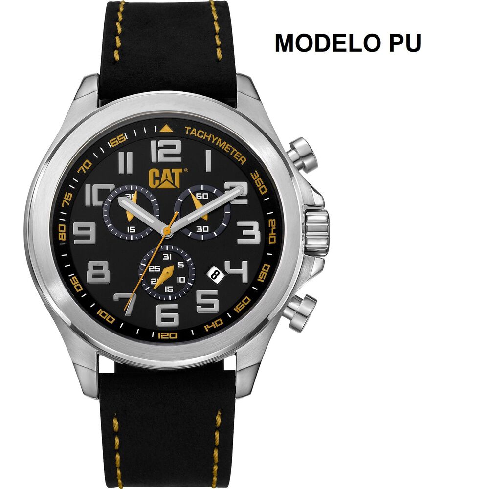 Correa Pulsera Cat Hombre Pu-34 Negro image number 2.0