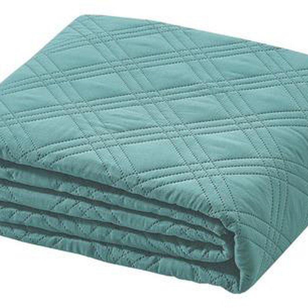 Quilt Andes Liso Turquesa 2 Plazas image number 2.0