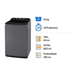 Lavadora Midea MA500W210/G / 21 Kg
