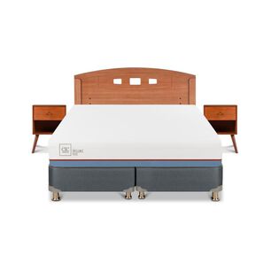 Cama Americana Cic Excellence Plus / 2 Plazas / Base Dividida + Set De Maderas