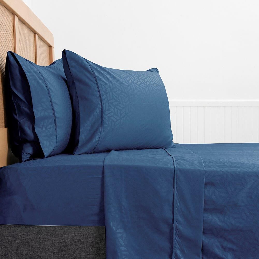 Sabana Plumetti Embossed 2 Plazas Azul image number 3.0