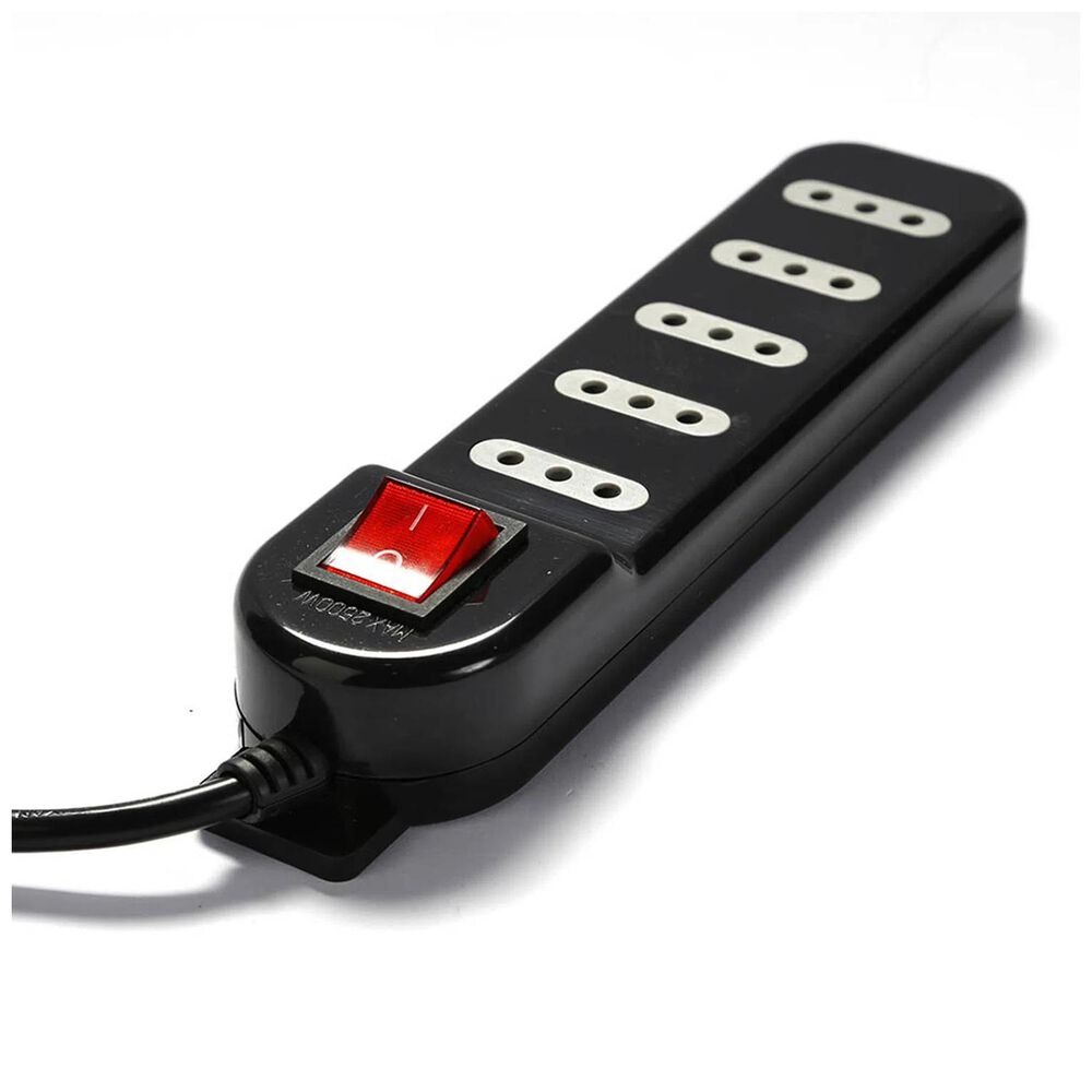 Zapatilla Alargador 3mt 5 Entradas Negro image number 3.0