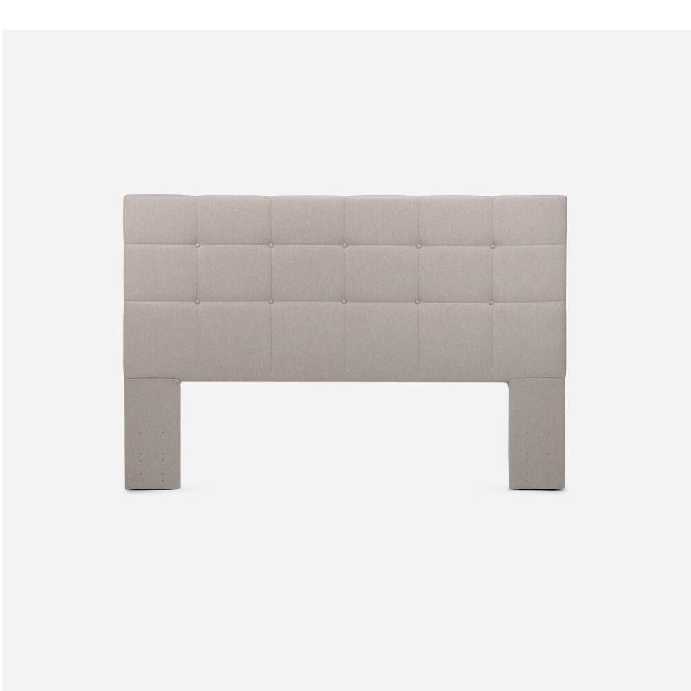 Cama Europea Rosen Art 4 / King / Base Dividida + Respaldo Issey Niebla image number 4.0
