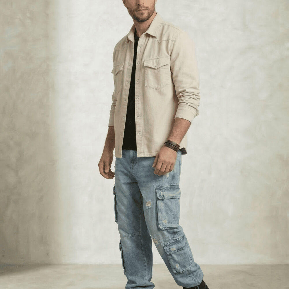 Chaqueta Sobrecamisa Denim Croacia Hombre image number 1.0