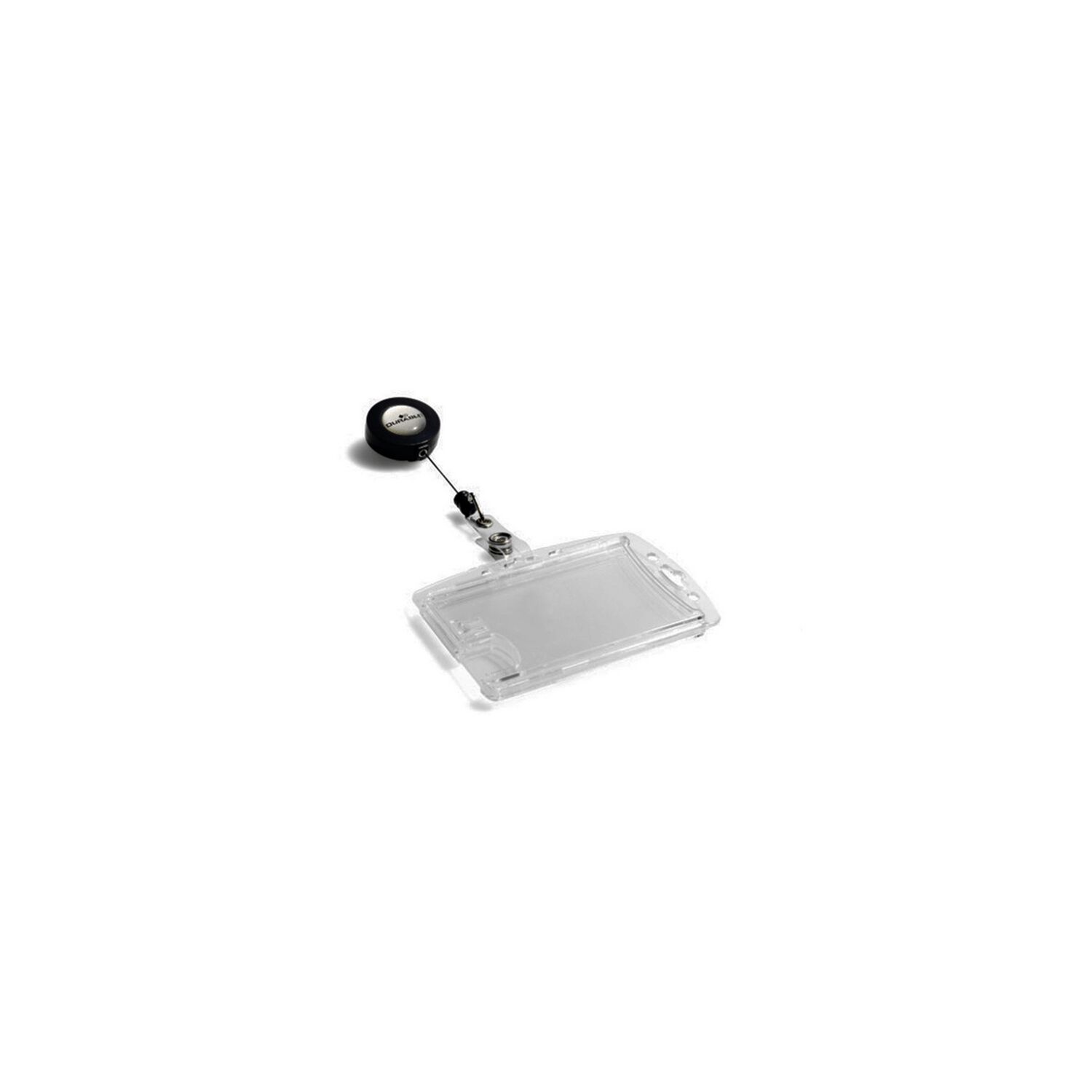 Portacredencial Durable Doble Yoyo Transparente image number 1.0
