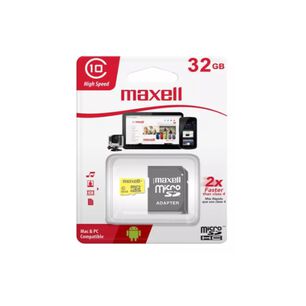 Tarjeta Micro Sd Memoria 32gb Clase 10 90mb/s Maxell