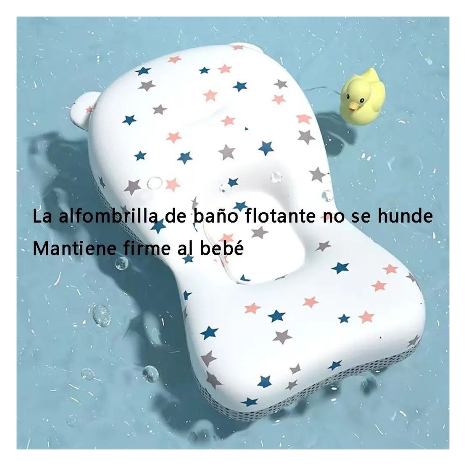 Tina Ba&ntilde;era Plegable Beb&eacute; Con Term&oacute;metro Y Coj&iacute;n Estrella image number 4.0